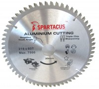 Spartacus 216 x 60T x 30mm Aluminium Cutting Circular Saw Blade