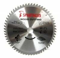 Spartacus 254 x 60T x 30mm Wood Cutting Circular Saw Blade