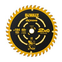 DeWalt 184mm x 16mm 40T TCT Extreme 2nd Fix Circular Saw Blade to suit DCS365 - DT1668-QZ