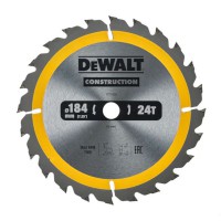 DeWalt 184mm x 16mm 24T TCT Construction Circular Saw Blade - DT1939-QZ