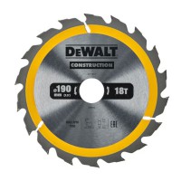 DeWalt 190mm x 30mm 18T TCT Construction Circular Saw Blade - DT1943-QZ