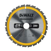 DeWalt 216mm x 30mm 24T TCT Construction Circular Saw Blade - DT1952-QZ