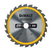 DeWalt 250mm x 30mm 24T TCT Construction Circular Saw Blade - DT1956-QZ