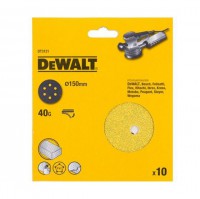 Dewalt DT3121 150MM SANDING DISC 40G X10