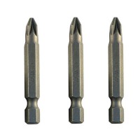 DeWalt DT7222 Pack of 3 50mm 1/4\" Hex Pozi PZ2 Screwdriver Bits