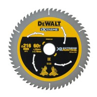 DeWalt 216mm x 30mm 60T TCT Extreme Runtime Circular Saw Blade to suit DCS777 - DT99570-QZ