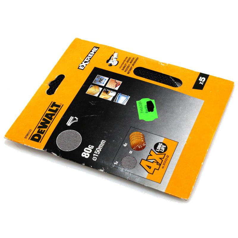 Dewalt Dtm3123 Mesh Sanding Discs 150mm 80g (pack Of 5) DTM3123EXDSP