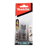 Makita E-03305 50mm Impact Prember Double Ended Pozi PZ2 Bits Pack of 2