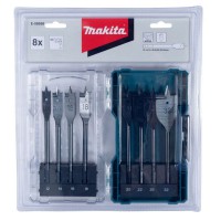 Makita E-08698 Hex Shank Wood Flat Drill Bit Set 8PC 12mm 14 16 18 20 22 25 35