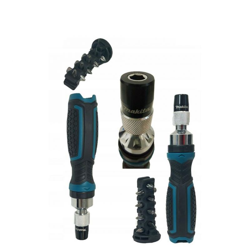 Makita E10942 8 Piece Ratchet Screwdriver & Bit Set E10942 from Spare Parts World