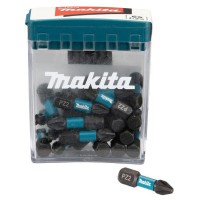 Makita E-12376 25 Piece 25mm Black Screwdriver Impact Rated Bit Set PZ2 Pozi 2