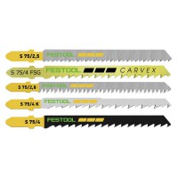 Festool 204275 Pack of 25 Assorted Jigsaw blades - Fine, Straight, Curve Cut