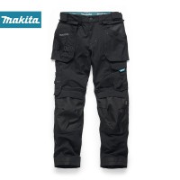 Makita MK304M Mens Black Onyx Stretch Trousers 28\"- 40\"W,  31\" - 33\"L