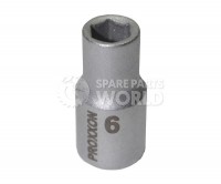 Proxxon 23714 1/4\" 6mm Chrome-Vanadium Steel Socket