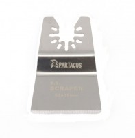 Spartacus Multi Tool S.S Flexible Stepped Scraper Blade 52mm Grout Glue Paint