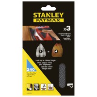 FATMAX STA39102 MESH 3x 240g Sheet, Multi Sander  Velcro