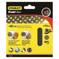 FATMAX STA39222 MESH 3x 80g Sheet, ROS 115mm  Velcro