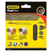 (NO LONGER AVAILABLE) FATMAX STA39227 MESH 3x 120g Sheet, ROS 115mm Velcro