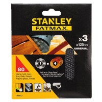 FATMAX STA39252 MESH 3x 80g Sheet, ROS ROS 125mm  Velcro