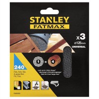 FATMAX STA39262 MESH 3x 240g Sheet, ROS ROS 125mm Velcro