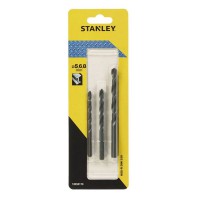 Stanley STA50170 HSS-R Drill Bits 5 ,6 & 8mm