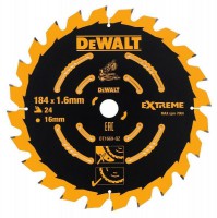 DEWALT Cordless Extreme Mitre Saw Blade For DCS365 184mm x 16mm x 24T Coarse