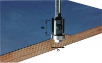 Festool 491082 Turning plate slot cutter HW 8 mm shank HW S8 D19/20WM Z2