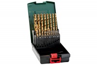Metabo HSS-TITANIUM COATED twist drills (19pcs)