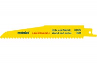 Metabo 631925000 BiM 150mm Sabre Saw Blades for Wood, Metal & Plastic - Pack of 5