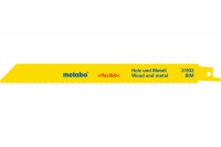 Metabo 625497000 BiM 200mm Sabre Saw Blades for Wood & Metal - Pack of 200