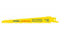 Metabo 628250000 BiM 150mm Sacre Saw Blades for Wood, Metal & Plastics - Pack of 25
