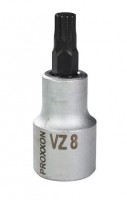Proxxon 23321 1/2\" Socket bit for XZN Multi-Toothed Screws VZ 8, 55 mm length NO 23 321