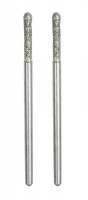 Proxxon 28232 Diamond Coated Grinding Bits, Ball Shaped - 2.2mm, 2 Pieces. NO 28 232