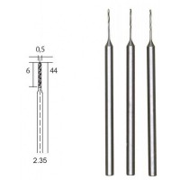 Proxxon 28864 HSS Micro Drills - 0.5mm Tungsten Vanadium (Pack of  3) NO 28 864