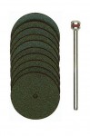 Proxxon 28810 Corundum Cutting Discs, 22 mm, 10 pcs. + arbor NO 28 810