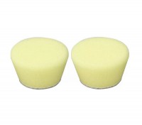 Proxxon 29094 50mm Professional Medium (Yellow) Polishing Sponges Conical (Pack of 2)