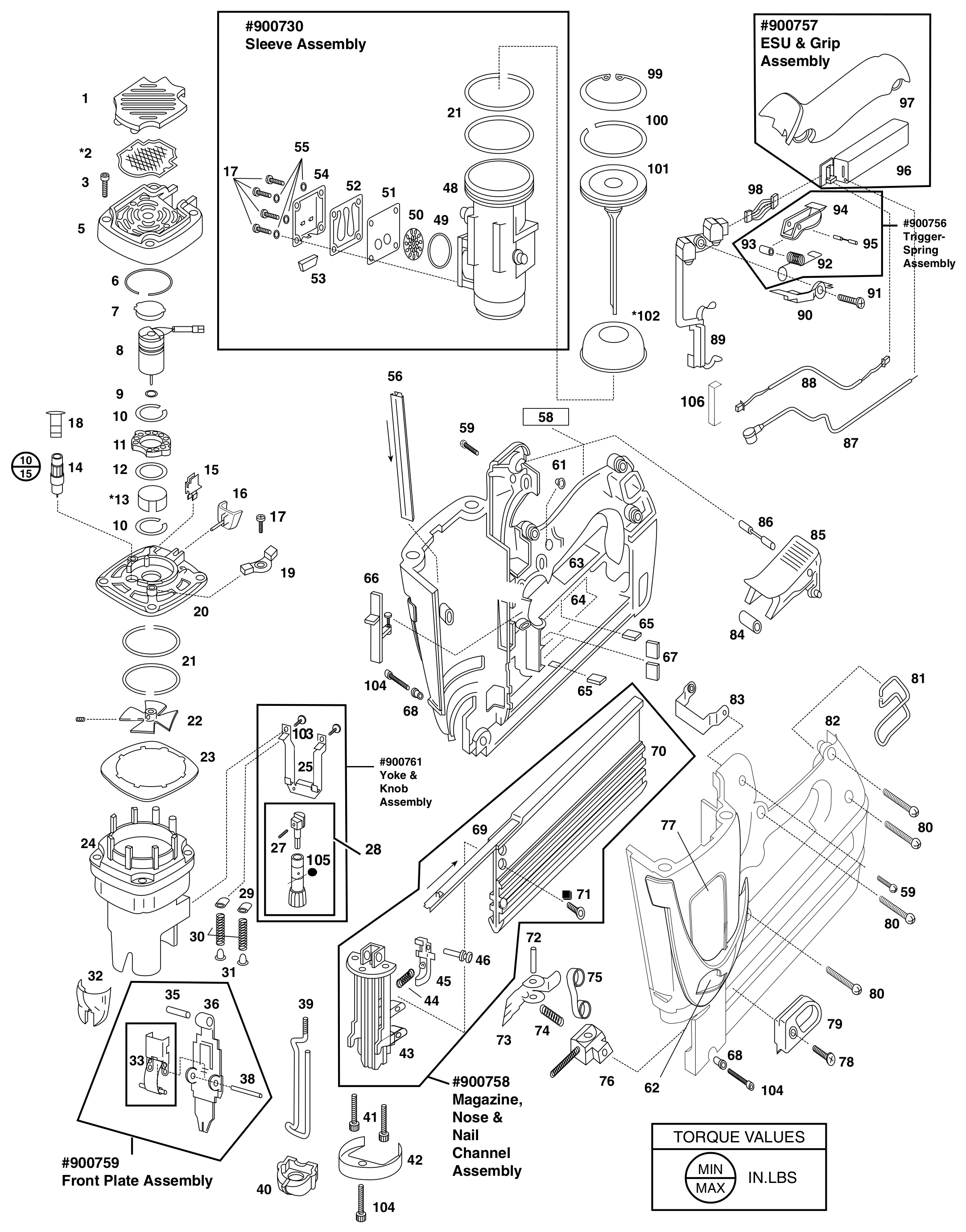 Paslode T200-F18P 18 Gauge Brad Nailer User Manual