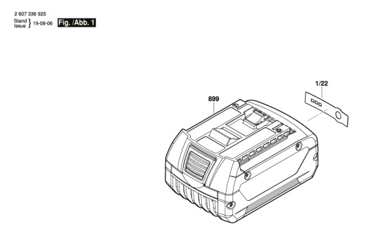 Bosch 1 607 A35 0m7 Gba 18v 4.0ah M-c Battery Pack Spare Parts 