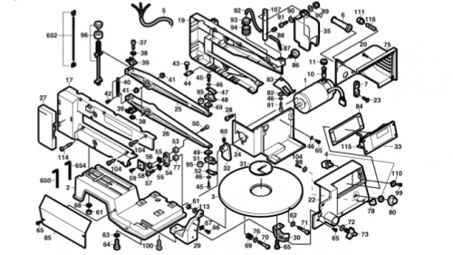 1695 Corded Scroll Saw Spare Parts 