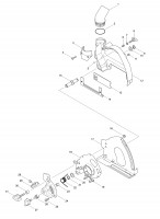 Makita 196845-3 Dust Collect Cover Spare Parts