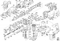 Milwaukee 4000405381 0856-9 (V18H) Rotary Hammer 0856-9/V18H Spare Parts