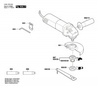 Bosch 0 601 375 07A GWS 660 Angle Grinder 230 V / GB Spare Parts GWS660