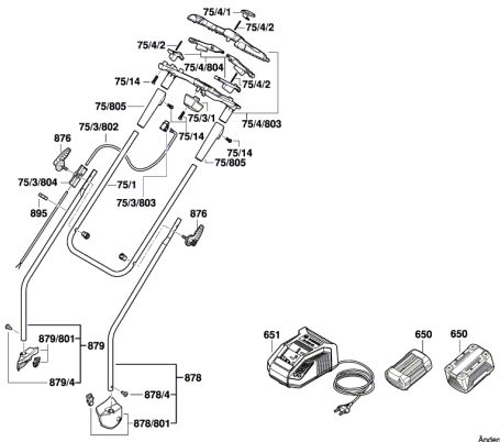 Bosch 600 Ha4 574 Rotak 42 Li Lawnmower 230 V Gb Spare Parts