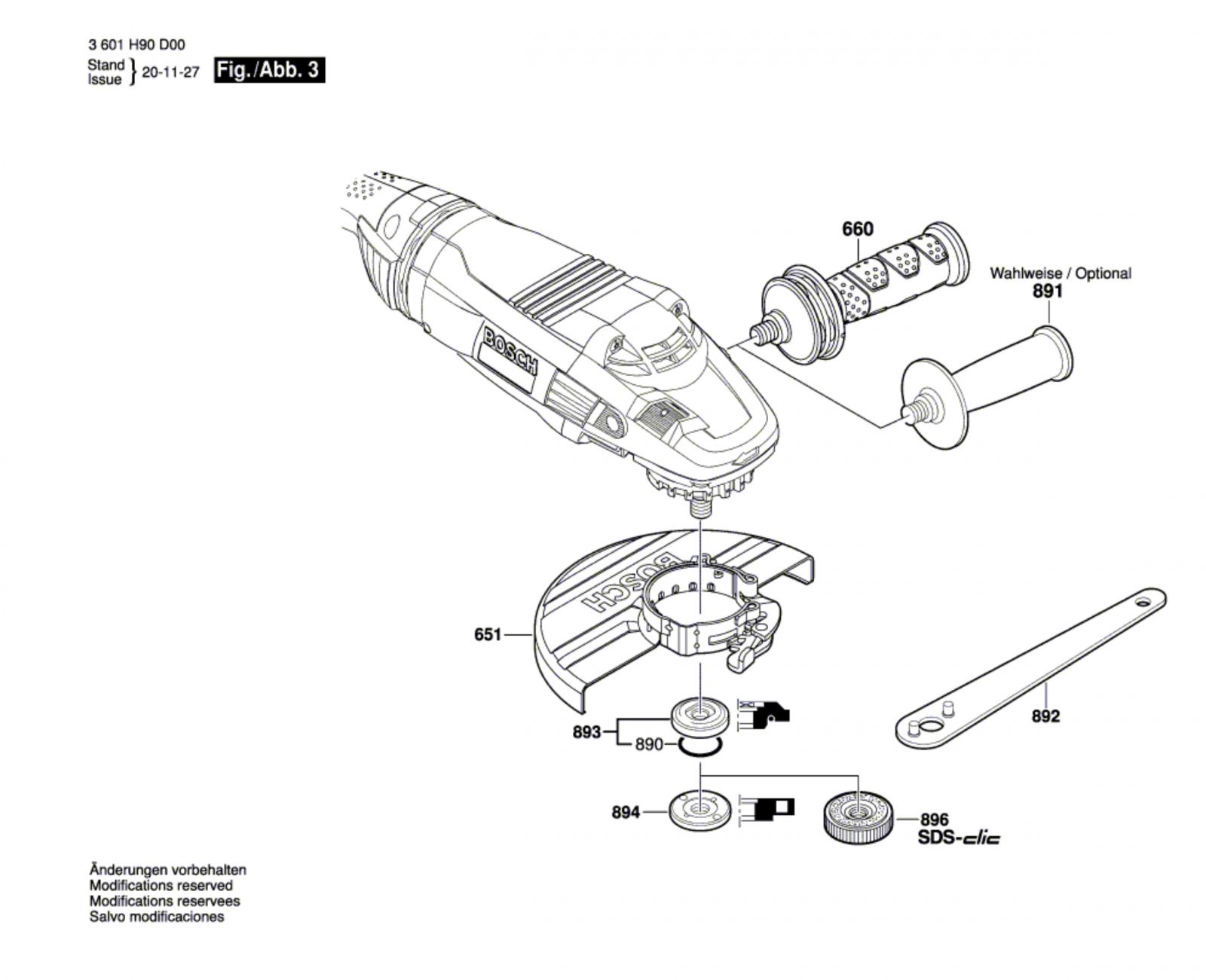 Bosch 3 601 H91 C60 Gws 22-230 Lvi 