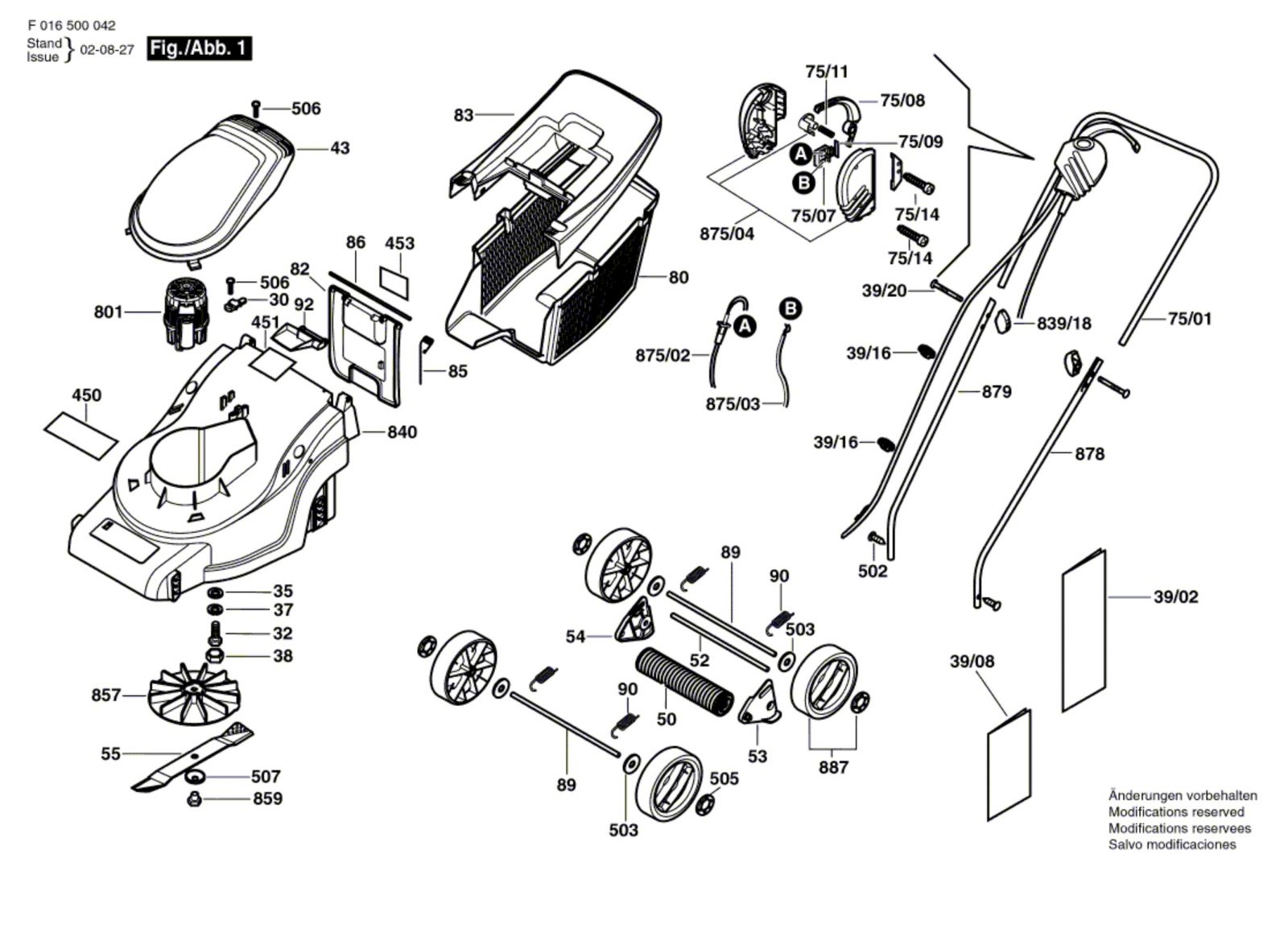 Qualcast F 016 500 042 Fastrak 32 Lawnmower Fastrak32 Spare Parts