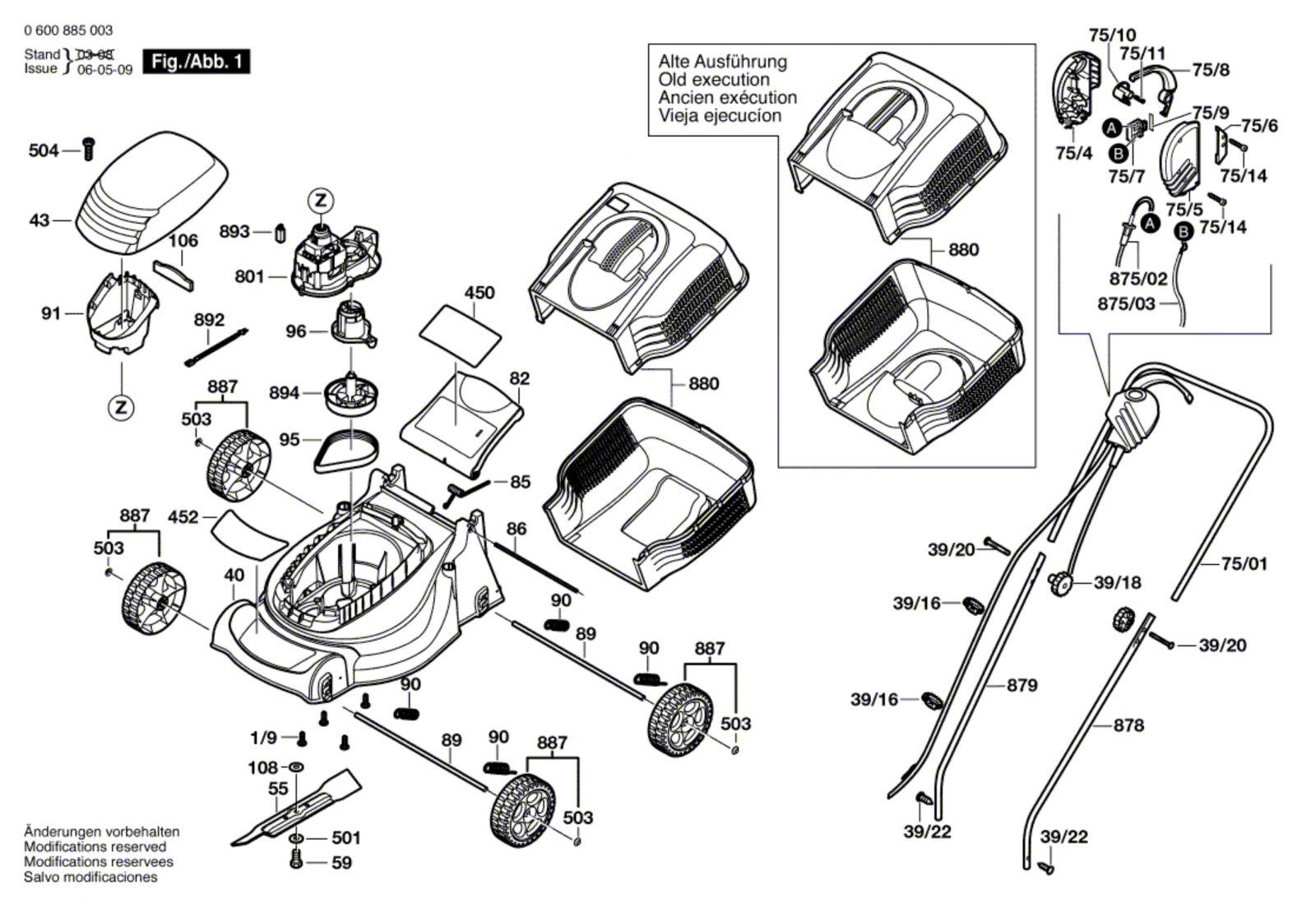 Qualcast F 016 506 042 Easi Trak 32 Lawnmower Easitrak32 Spare