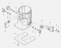 Makita TILT BASE SET Spare Parts