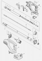 Makita CORDLESS CONCRETE VIBRATOR Spare Parts