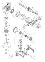 Makita 180MM ANGLE GRINDER Spare Parts