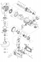 Makita 180MM ANGLE GRINDER Spare Parts